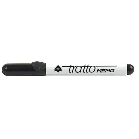 Marcatore Tratto Memo nero p/tonda 4 0 mm tratto 1 0-2 5 mm inchiostro cancella…