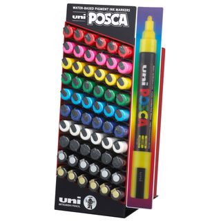 Marcatore Uni Posca PC5M - punta media 1,8 - 2,5 mm - colori assortiti - Uni Mi…