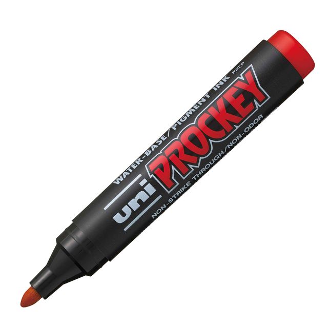 Marcatore Uni Prockey M122 - punta conica da 1,20-1,80mm - rosso - Uni Mitsubis…