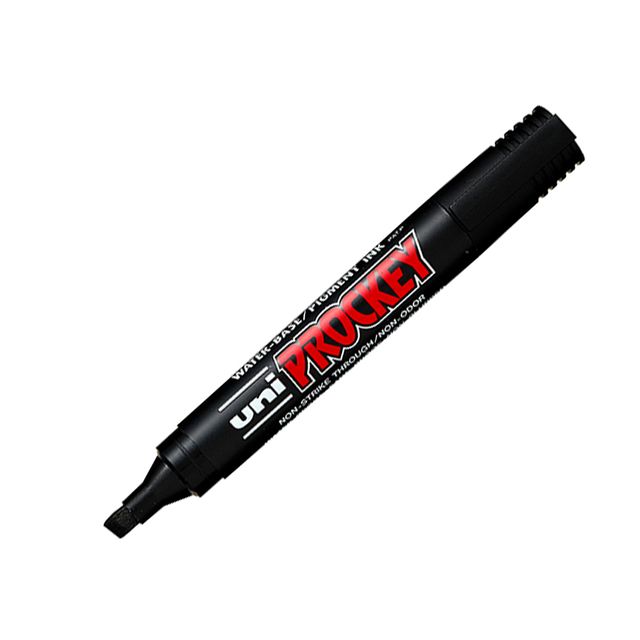 Marcatore Uni Prockey M126 - punta a scalpello 1,00-5,70mm - nero - Uni Mitsubi…