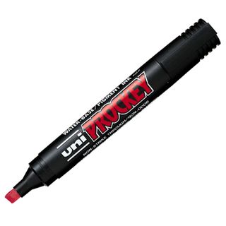 Marcatore Uni Prockey M126 - punta a scalpello da 1,00-5,70mm - rosso - Uni Mit…