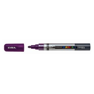 Marcatore a base d'acqua Graduate Mark All - punta tonda 2mm - viola - Lyra