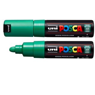 Marcatore a base d'acqua Uni Posca PC7M - punta tonda large 4,5 mm-5,5mm - verd…