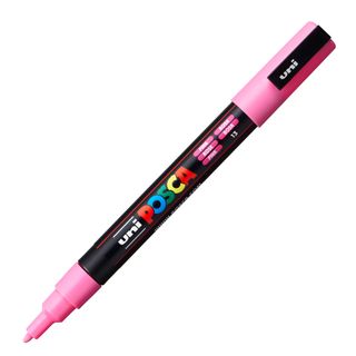 Marcatore a base d'acqua Uni Posca PC3M - punta fine da 0,9mm a 1,3mm - rosa - …