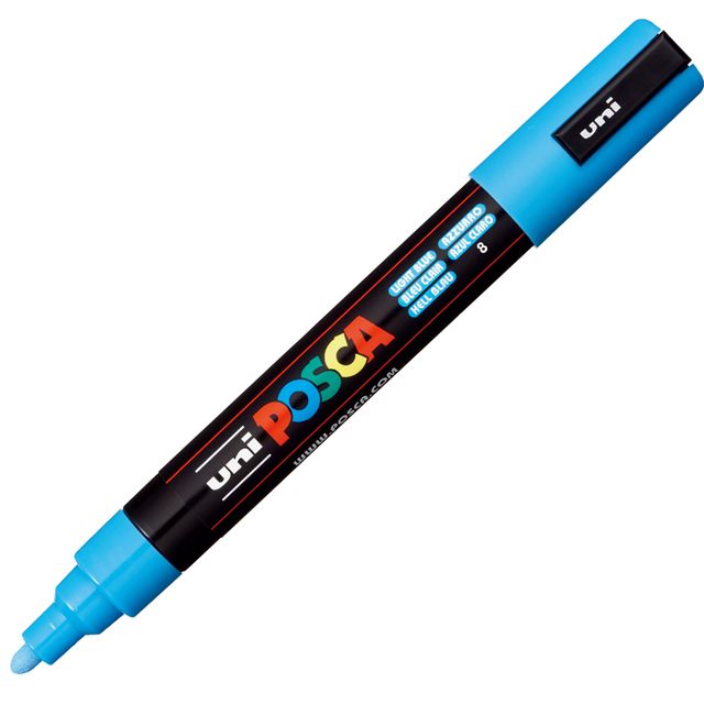 Marcatore a base d'acqua Uni Posca PC5M - punta tonda media da 1,8mm a 2,5mm - …