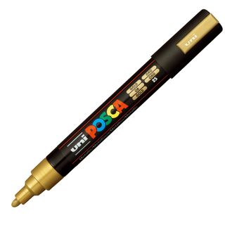 Marcatore a base d'acqua Uni Posca PC5M - punta tonda media da 1,8mm a 2,5mm - …