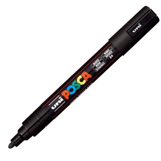 Marcatore a base d'acqua Uni Posca PC5M - punta tonda media da 1,8mm a 2,5mm - …