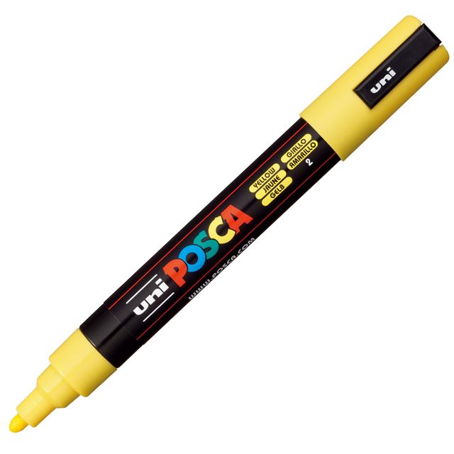 Marcatore a base d'acqua Uni Posca PC5M - punta tonda media da 1,8mm a 2,5mm - …