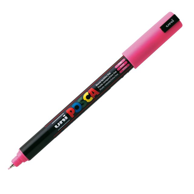 Marcatore a base d'acqua Uni Posca Pen PC1M - punta extra fine 0,7mm - rosa - U…