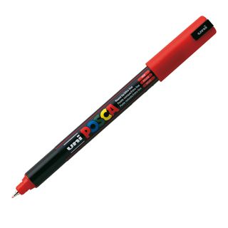 Marcatore a base d'acqua Uni Posca Pen PC1M - punta extra fine 0,7mm - rosso - …