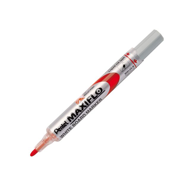 Marcatore per lavagna Maxiflo - punta conica 4 mm - rosso - Pentel