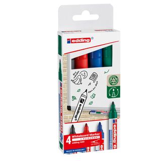 Marcatore per lavagne bianche 660 - punta conica - da 1,5 a 3 mm - Edding - ast…
