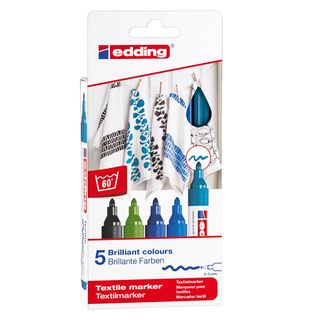 Marcatore per tessuto 4500 - punta tonda - da 2 a 3mm - colori assortiti freddi…