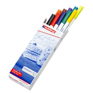 Marcatore per tessuto 4600 - punta tonda - 1 mm - colori assortiti - Edding - a…