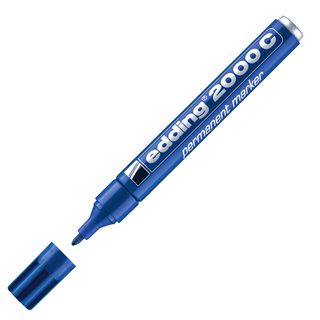 Marcatore permanente 2000C - punta conica - da 1,5 a 3 mm - blu - Edding