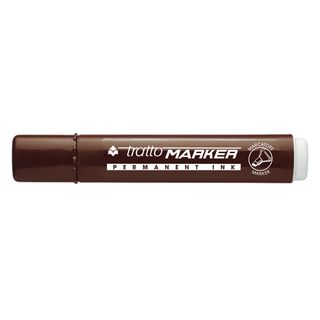 Marcatore permanente Marker - punta a scalpello - tratto 6,50mm - marrone - Tra…