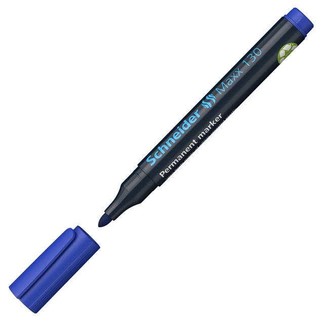 Marcatore permanente Maxx 130 - punta conica - Tratto 1,00-3,00mm - blu - Schne…