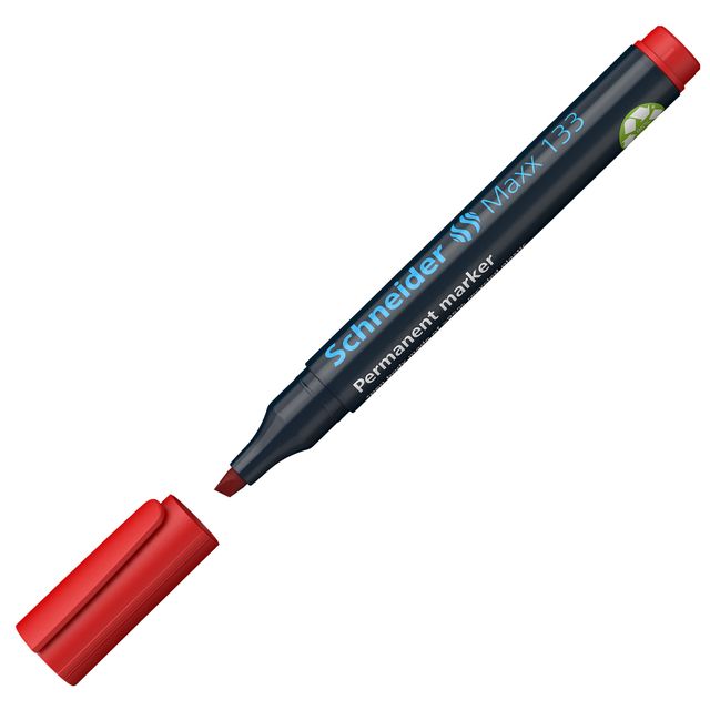 Marcatore permanente Maxx 133 - punta a scalpello - tratto 1,00-4,00mm - rosso …