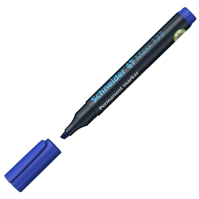Marcatore permanente Maxx 133 - punta a scalpello - tratto da 1,00-4,00mm - blu…