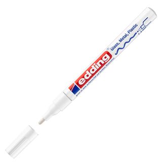 Marcatore permanente a vernice 751 - punta tonda fine - da 1 a 2 mm - bianco - …