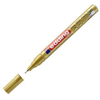 Marcatore permanente a vernice 780 - punta tonda extra fine - 0,8 mm - oro - Ed…