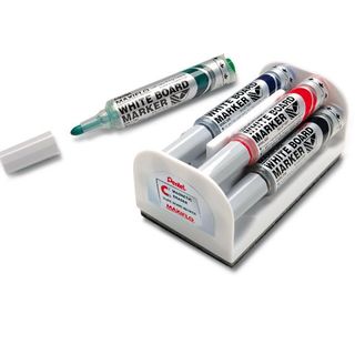 Marcatori Maxiflo con cancellino - punta conica 6 mm - colori assortiti - Pente…