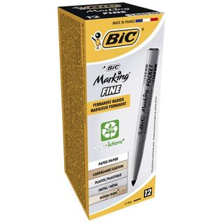Marcatori permanente Marking a base d'alcool - punta pocket tonda 1,10mm - nero…