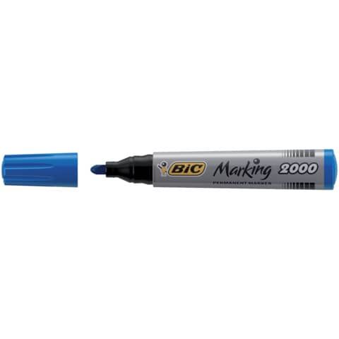 Marcatori permanente Marking a base d'alcool - punta tonda 1,70mm - blu - Bic -…