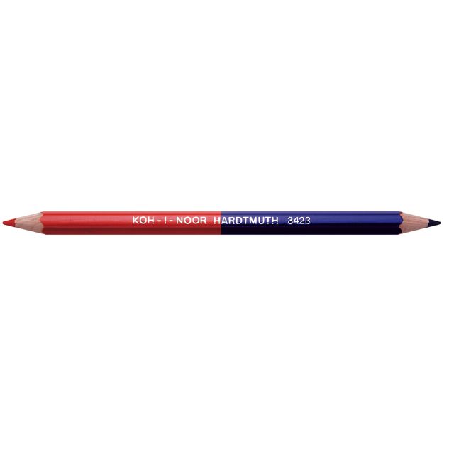 Matita bicolore grossa - rosso/blu - Koh.I.Noor - conf. 12 pezzi