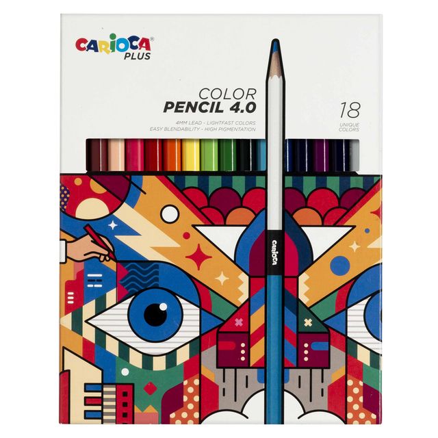 Matita colorata Color Pencil 4.0 - mina 4 mm - colori assortiti - Carioca Plus …