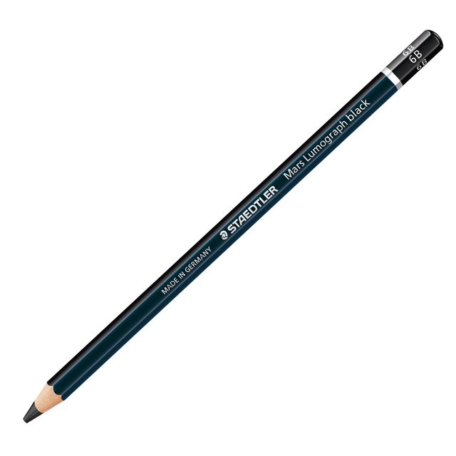 Matita di grafite tipo carboncino Mars Lumograph Black - gradazione 6B - Staedt…