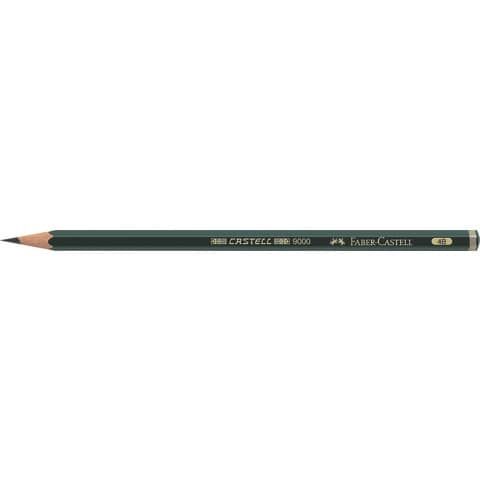 Matita in grafite Castell 9000 - gradazione 4B - esagonale - Faber-Castell