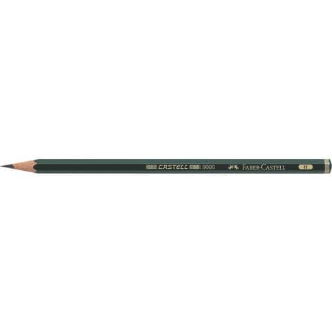 Matita in grafite Castell 9000 - gradazione H - esagonale - Faber-Castell