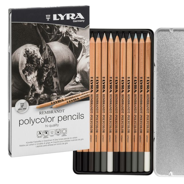 Matite Rembrandt Polycolor - 3,7 mm - colori assortiti - Lyra - astuccio metall…