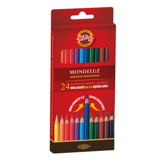 Matite colorate Mondeluz - acquerellabili - diametro mina 3,8 mm - colori assor…