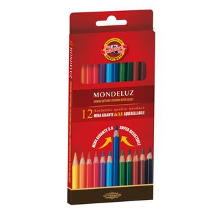 Matite colorate Mondeluz - acquerellabili - diametro mina 3,8 mm - colori assor…