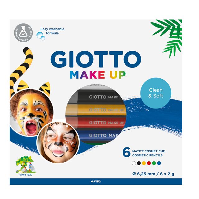 Matite cosmetiche Make Up - mina diam. 6,25 mm - colori classici - Giotto - con…