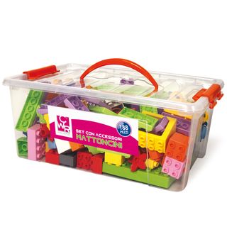 Mattoncini e accessori Midi da costruzione - in ABS - colori assortiti - CWR - …