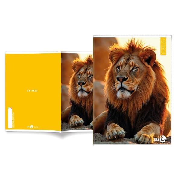 Maxiquaderno Animal fantasia - A4 - 1 rigo - 40+2 fogli - 80gr - BM