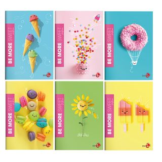 Maxiquaderno Be More Sweet - A4 - rigo di 3a - 36+2 fogli - 100gr - BM