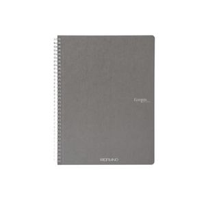 Maxiquaderno Ecoqua original - A4 - 90 gr - 1 rigo - 70 fogli - antracite - spi…