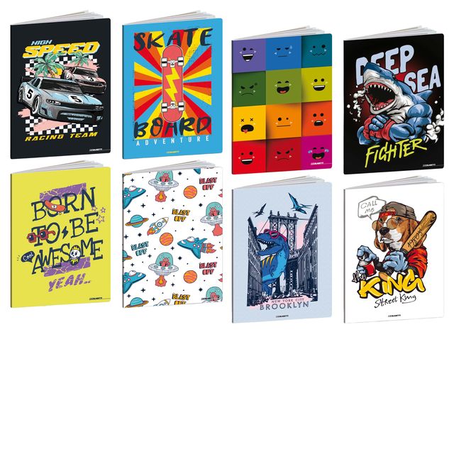 Maxiquaderno Kid Boy - A4 - 5mm c/margine - 21 fogli - 80 gr - Blasetti