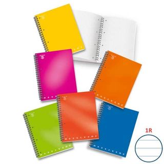 Maxiquaderno Monocromo - A4 - 1 rigo - 100 fogli - 80gr - 1 rigo - c/fori - spi…