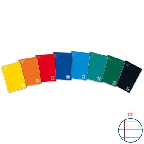Maxiquaderno One Color - A4 - 1 rigo c/margine - 18+1 fogli - 100 gr - Blasetti