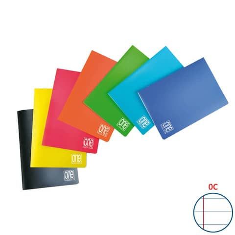 Maxiquaderno One Color - A4 - 1 rigo c/margine - 20+1 fogli - 80 gr - copertina…