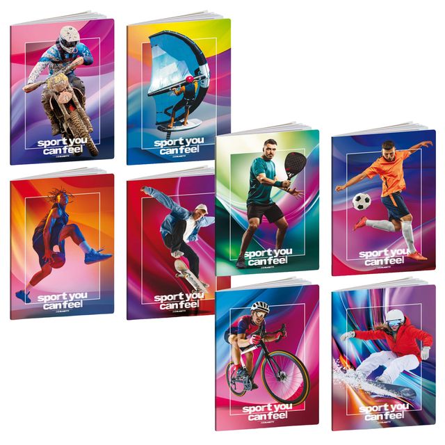 Maxiquaderno Sport - A4 - 1 rigo c/margine - 20+1 fogli - 80 gr - Blasetti