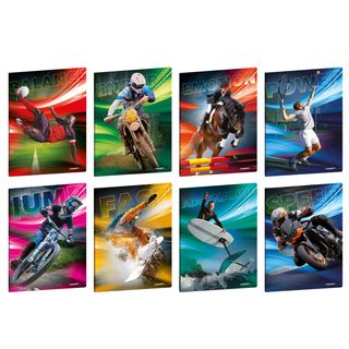 Maxiquaderno Sport Emotions - A4 - 1 rigo c/margine - 20+1 fogli - 80 gr - Blas…