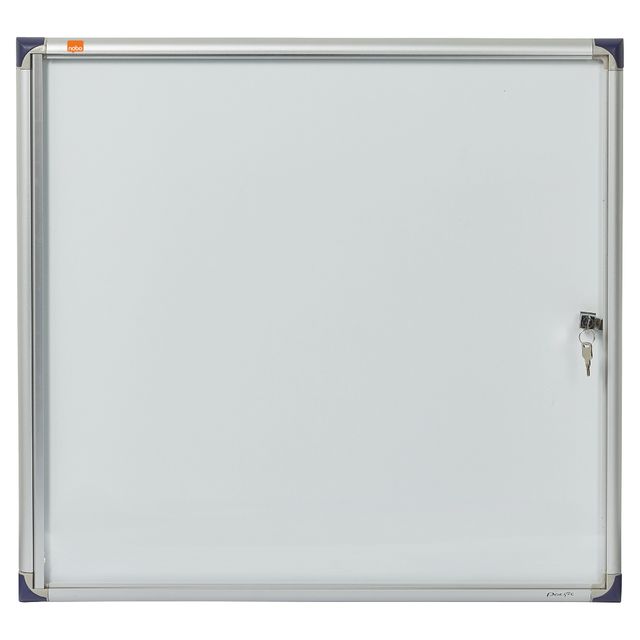 Bacheca per interni ultrapiatta - fondo in metallo magnetico bianco - 6 fogli A…
