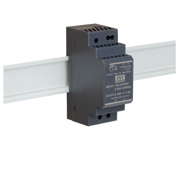 Mean Well DIS-H30-24 - Alimentazione (montabile su guida DIN) - 30 Watt - per D…