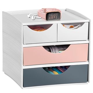 Mini Cassettiera MyCube 3-211 Mineral - 2 cassetti piccoli + 2 grandi - 18,6 x …